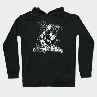 Old English Bulldog dog lover portrait Hoodie